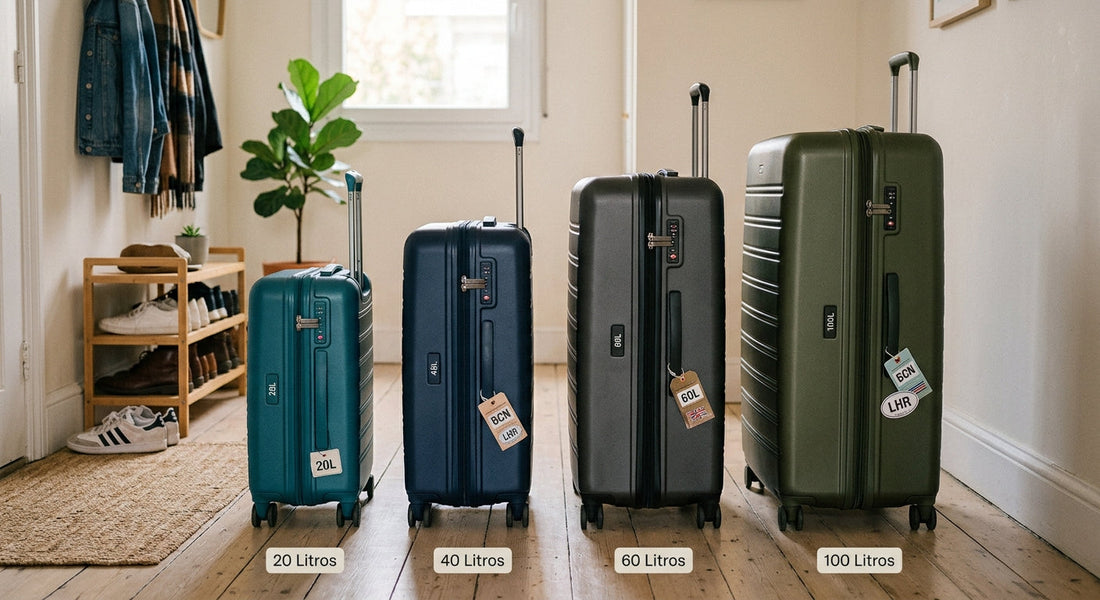 Maleta de 20, 40, 60 o 100 litros: ¿cuál elegir?